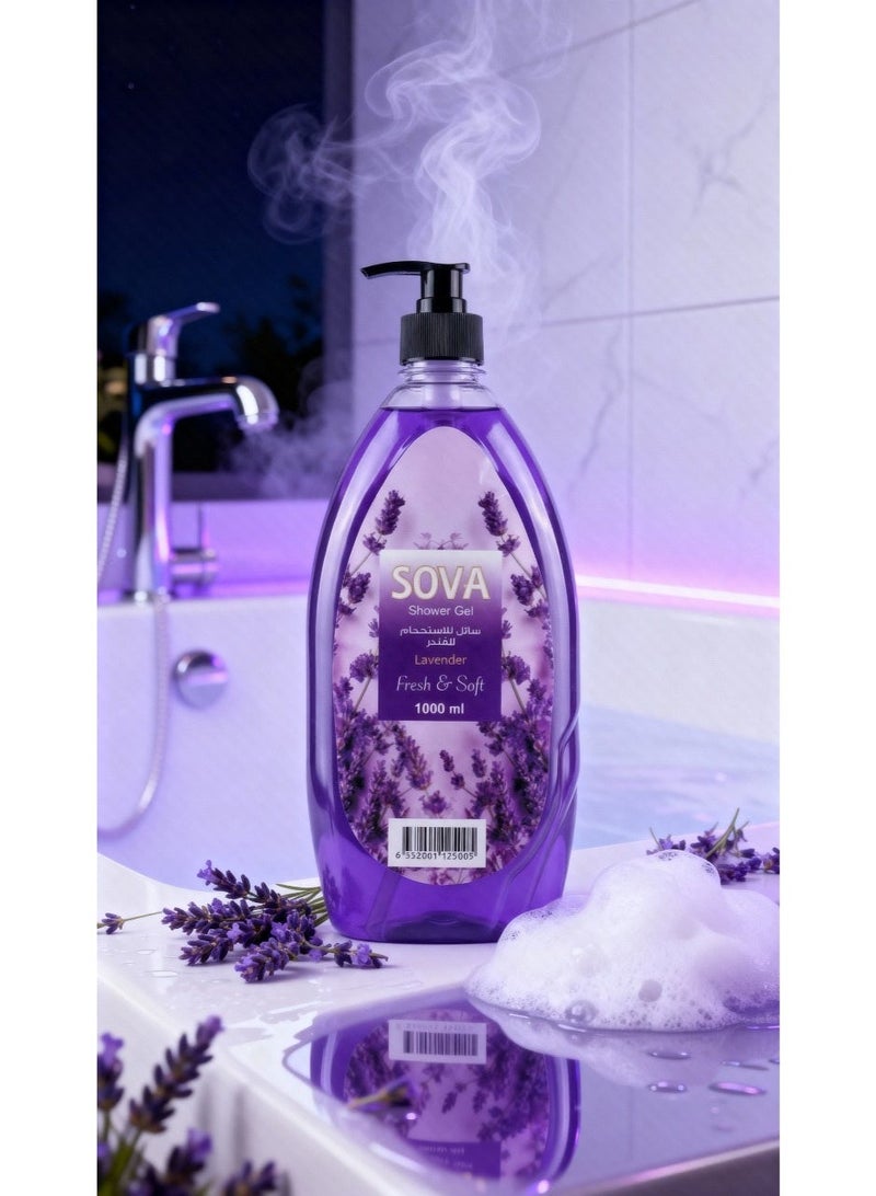 سوفا شاور جيل سوفا برائحة اللافندر1000مللي - Image 2